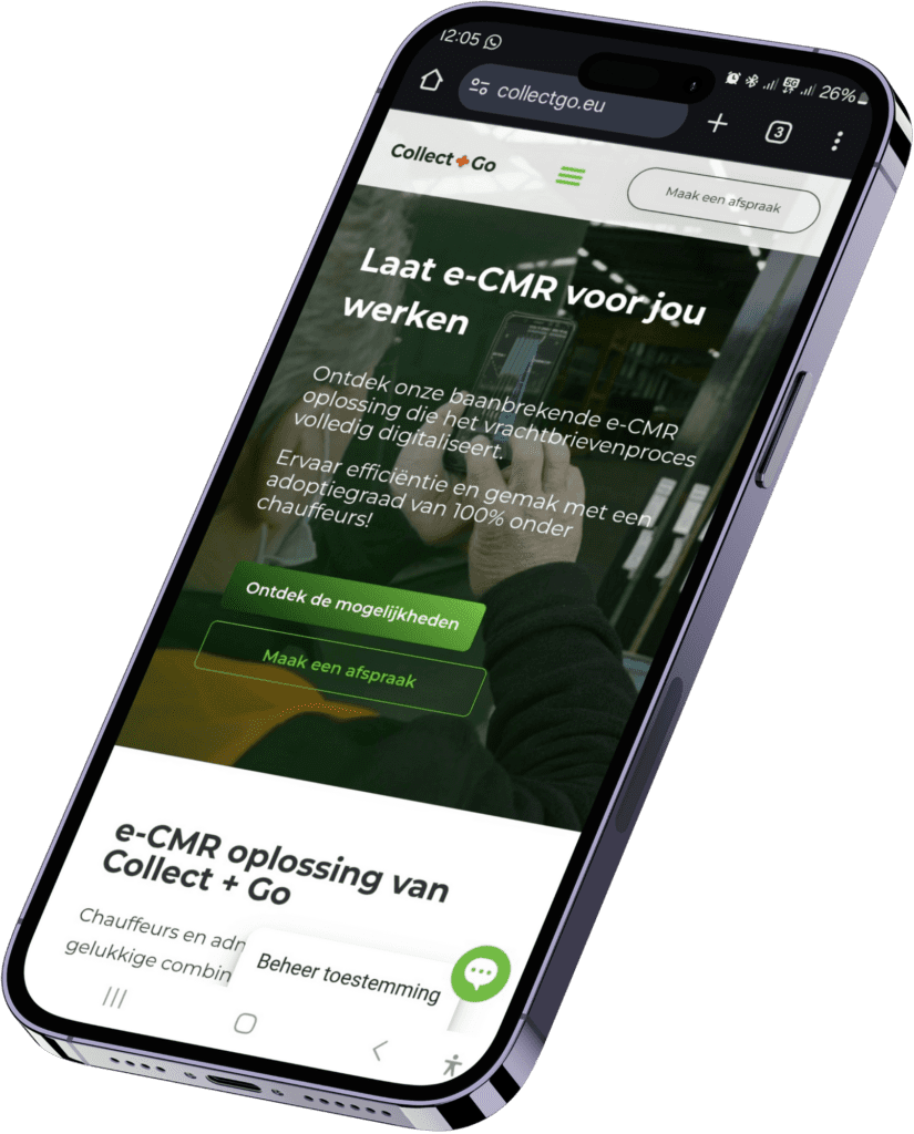 telefoon website collect + go