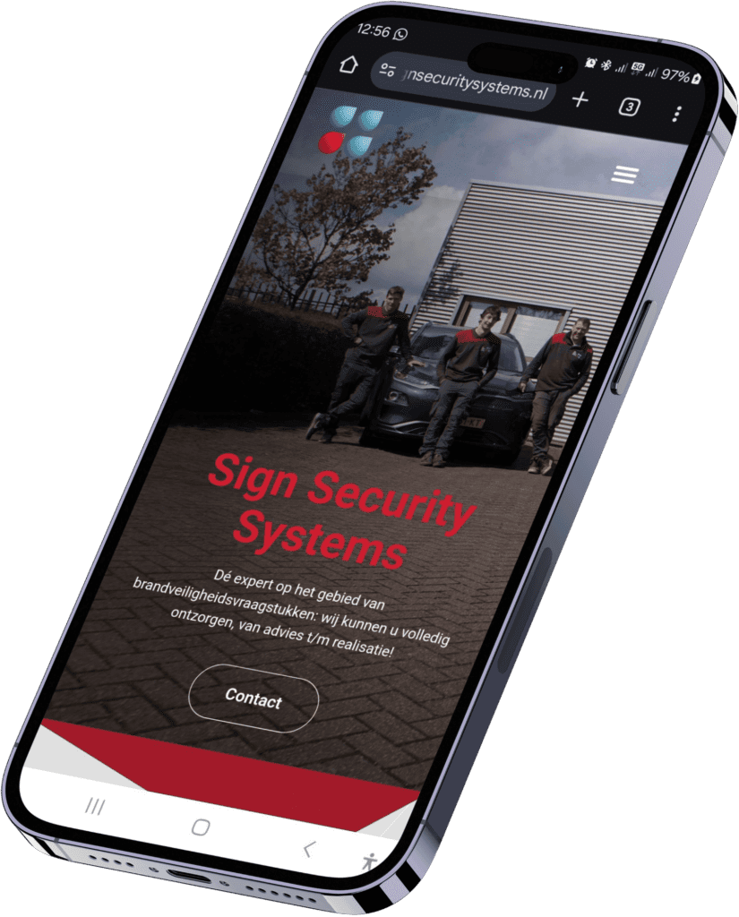 Telefoon website sign security systems