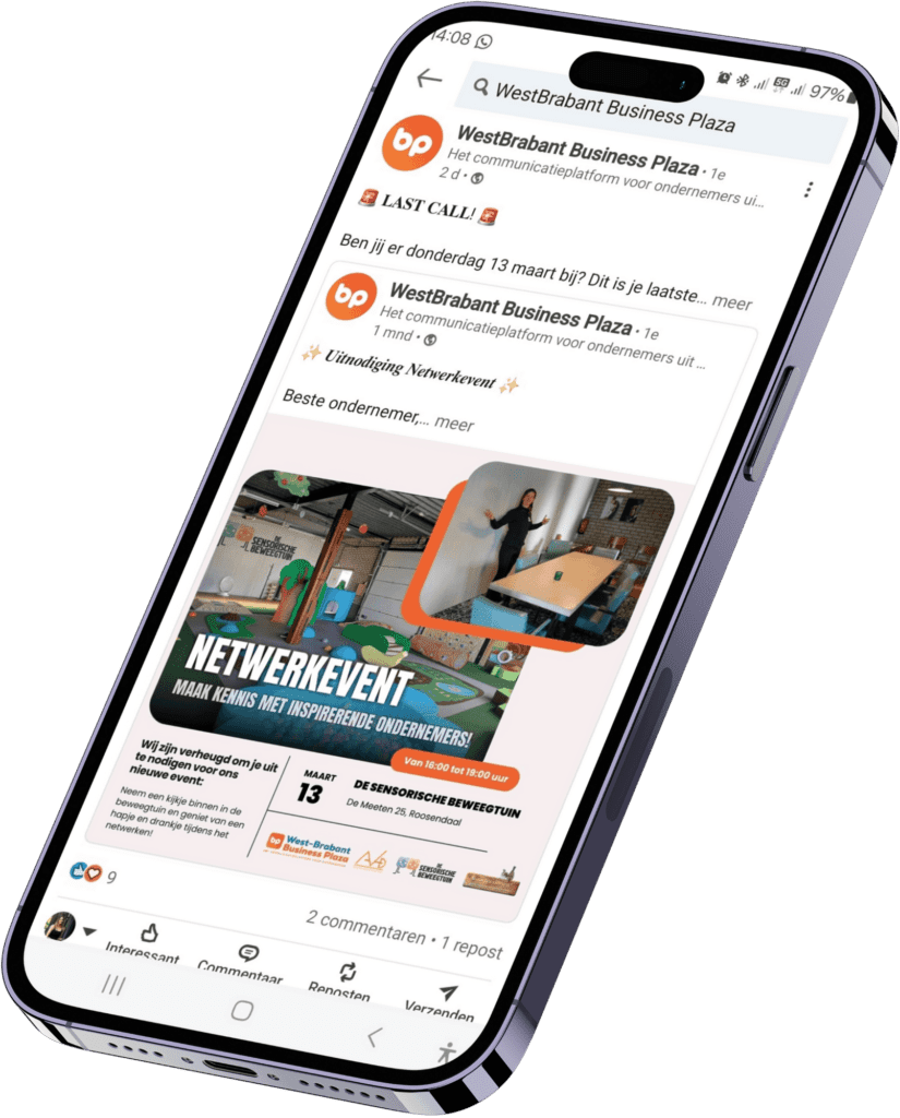 Telefoon Linkedin WestBrabant BusinessPlaza